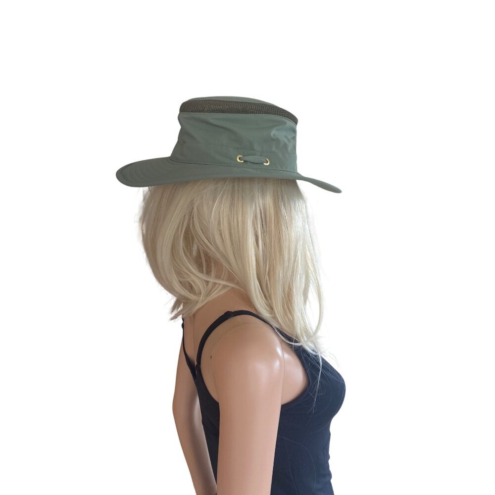 Tilley LTM6 AIRFLO Hat Green Unisex M 7 1/4 Nylon Quick Dry 58cm - Picture 3 of 14